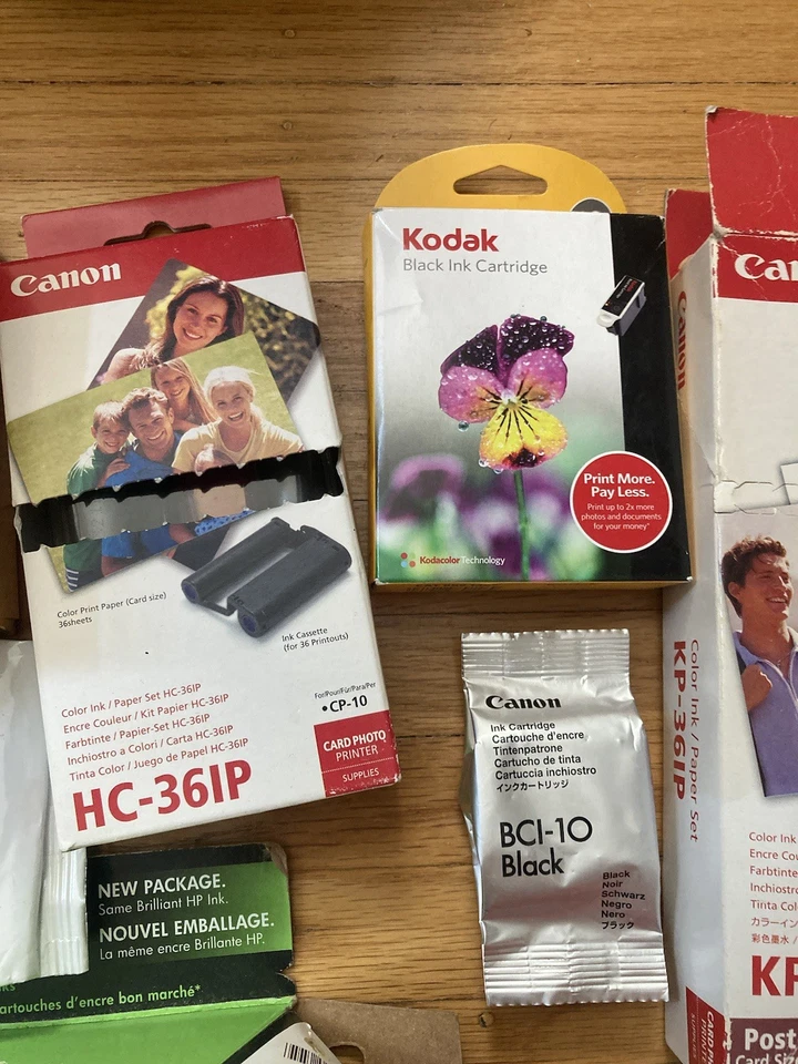 Kodak 10B cartucho de tinta preto 10C combo 8367849 lote lacrado revendedor Canon - Imagem 3 de 4