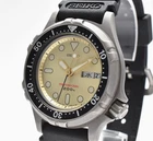 SEIKO 7C43-6A00 Titanium DIVER PROFESSIONAL 200m Gold Vintage Men's Watch JAPAN