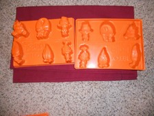 Trolls Jello Molds 2 Trays DreamWorks 2016 Orange Trolls Movie 