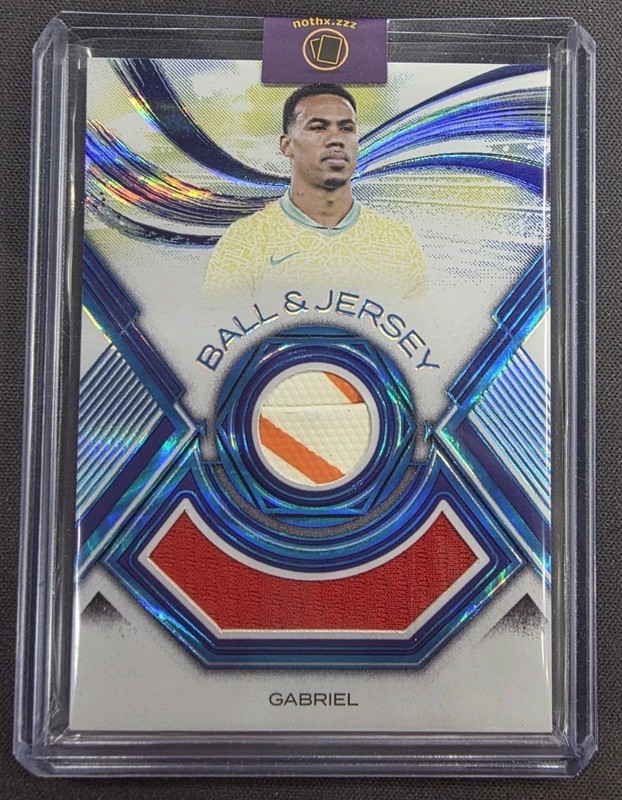 2026 Futera Gabriel Ball & Jersey Game Worn Patch Match Used /5 Arsenal 01/05