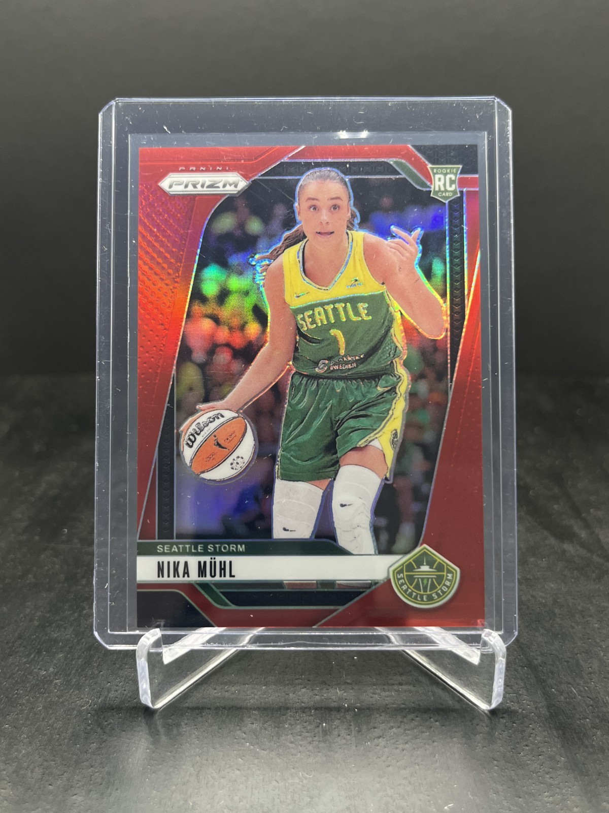 2024 Panini Prizm WNBA Basketball Nika Muhl RC Rookie Red 079/299 #75