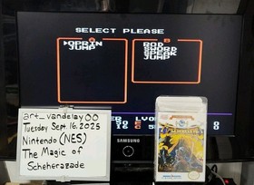 The Magic of Scheherazade - (NES, 1990) *VGC w/ Manual + Case Protector* READ!!!