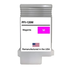 Replacement Ink Cartridge Compatible with Canon PFI-120 130ml Magenta-USA