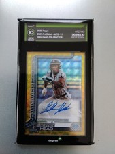 2025 Topps Pro Debut Auto 1/1 Dillon Head Gold Foil-Fractor Graded 10 MNT Degree