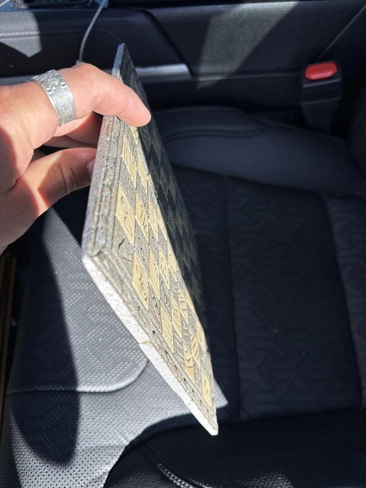 Vintage Mayan Aztec Chess Set – Handcrafted Stone/Resin Board & Figures – Tribal - Image 2 of 3