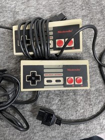 Nintendo NES-001 Console Japan 2 Controllers Game Genie Cables Tested
