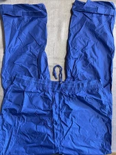 WOOLRICH, Men's M, Blue Rain Wind Nylon Travel Pants, Stuff Sack, NWOT