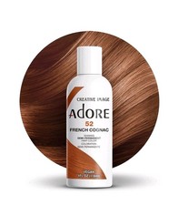  3 Pack Adore Semi Permanent Hair Dye Color 4oz 052 French Cognac 
