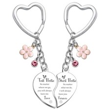 Bestie Gifts Friendship Keychain Bestie Birthday Gifts for Women Friendship