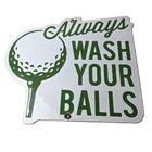 Vintage Golf Sign - Wash Balls Golfing Dealer Porcelain Gas Pump Sign