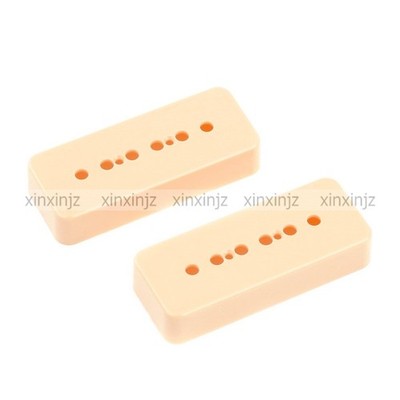 Set of P90 Cream Soapbar Pickup Covers Plastic 50mm+52mm Spacing *hh
