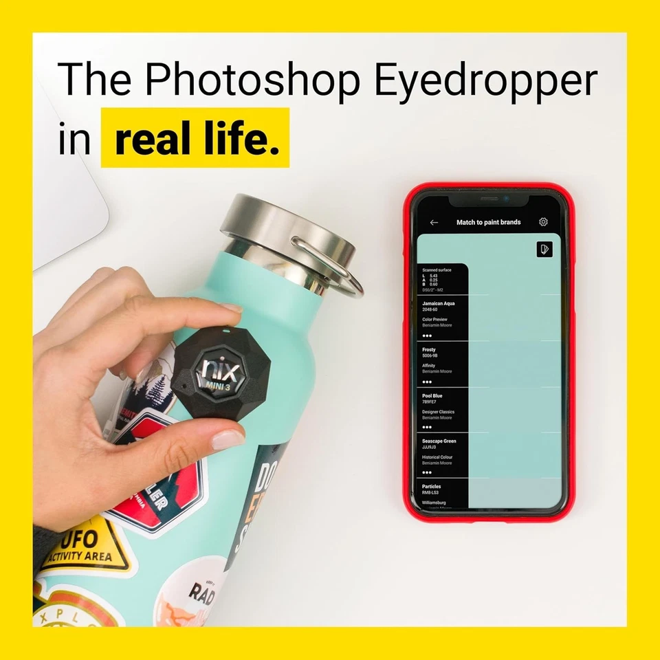 Nix Mini 3 Color Sensor Colorimeter Matching Tool Identify Paint Values AU - image 3 of 4