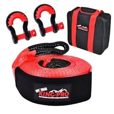  Snatch Strap Recovery Kit 3" x 20ft, 33,000lbs Breaking Strength 3" x 20ft Kit