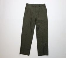 Vtg 50s Streetwear Mens 34x30 Distressed Wool Knit Chino Pants Houndstooth USA