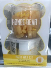 GiGi Honee Bear Hard Wax Kit for Hair Removal- Honey-Scented Hard Wax Beads for