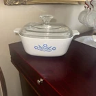 Vintage Corning Ware Blue Cornflower Casserole Dish 1.5 Quart w/ lid