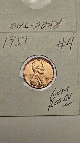 wheat penny 1951 LINCOLN CENT GREAT RED BU 1951-P LOT #4 SHARP RED UNC