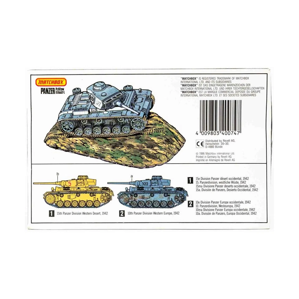 Matchbox Military Models 1/76 Panzer PzKfpw III Ausf L SW (NM/New) - Image 2 of 2