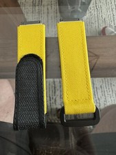 Richard Mille RM67-01M Yellow Fabric Strap. With Hook And Loop Buckle Authentic