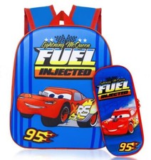 Lighting McQueen School Bag & Pencil Case for Boys Girls Cars Mini Backpack UK