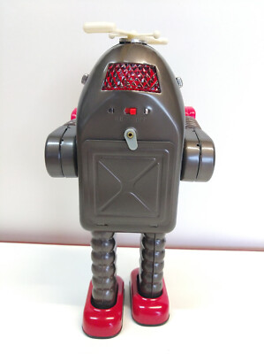 Robot - Robot Marcheur Mécanique En Tôle - Space Man Antenne  Ha Ha Toy  Ms438 P Image 380195 Grande