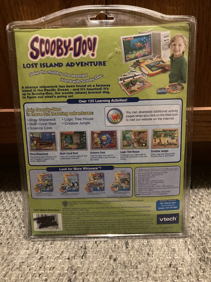 Vintage Scooby-Doo VTECH Whiz Kid Learning Games - Sealed Lost Island Adventure - Image 3 of 4
