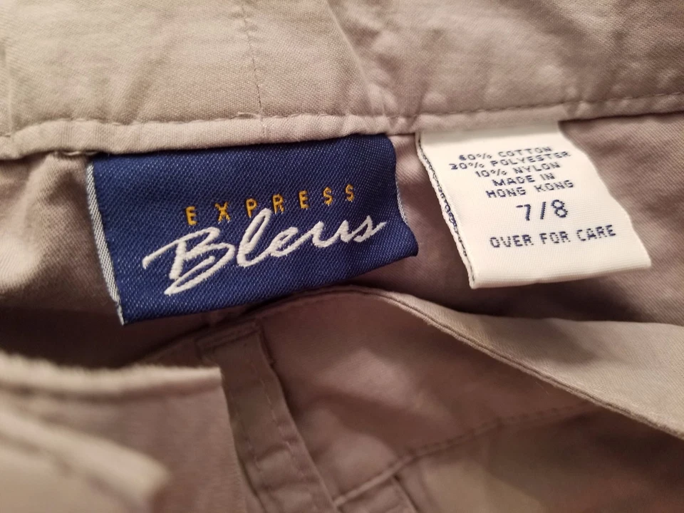 Express Bleus Juniors Womens Pants Size 7/8 Gray - Image 2 of 3