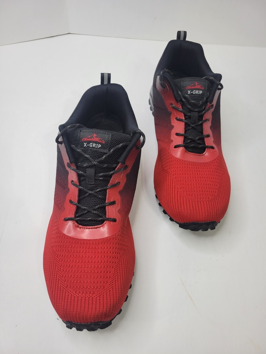 X-Grip Trail K751 Men's Red/Black Breathable Athletic Running