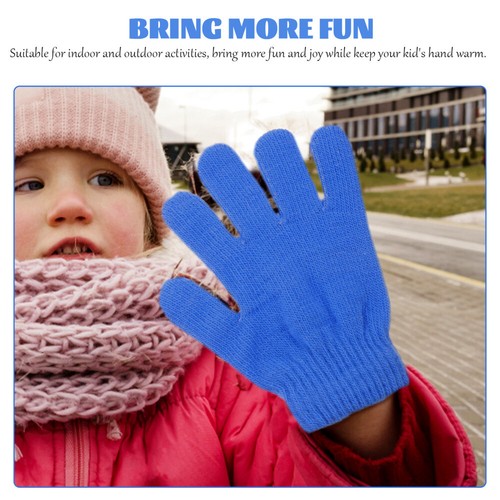 Set of 2 Fleece Warm Gloves Men and Women Finger Mittens Thickened - Picture 9 of 12