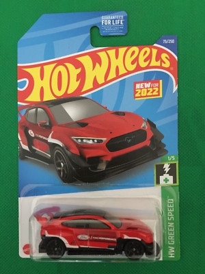 2022 Hot Wheels HW GREEN SPEED 1/5 Ford Mustang Mach-E 1400 73/250 RED B315