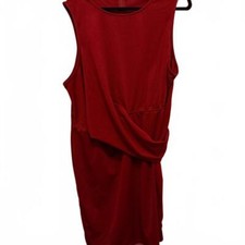 Elegant Red Sleeveless Dress