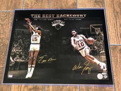 Walt Frazier & Earl Monroe New York Knicks Dual Signed 16x20