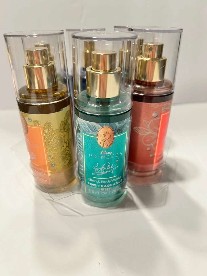 IN HAND NEW Disney Princess Mini Fine Fragrance Mist Gift Set Bath & Body Works - Image 3 of 4