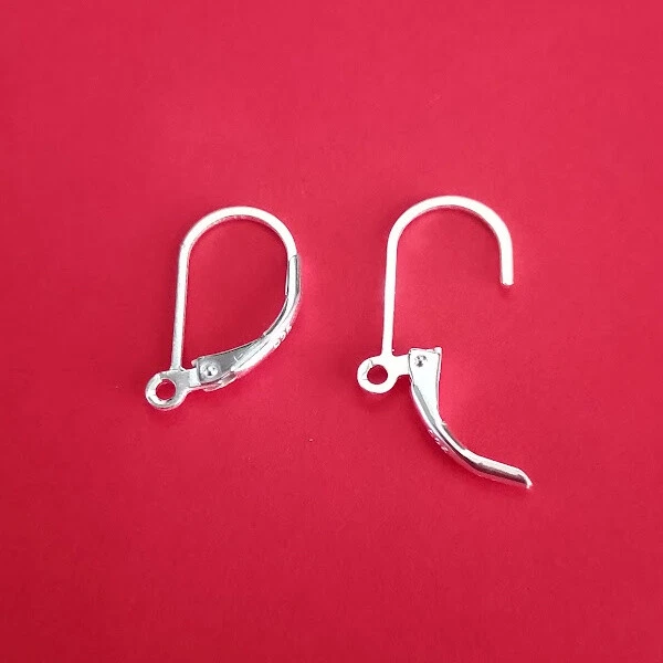 1 or 5 Pairs * Leverback Earring Fittings * Genuine 925 Sterling Silver - Image 4 of 4