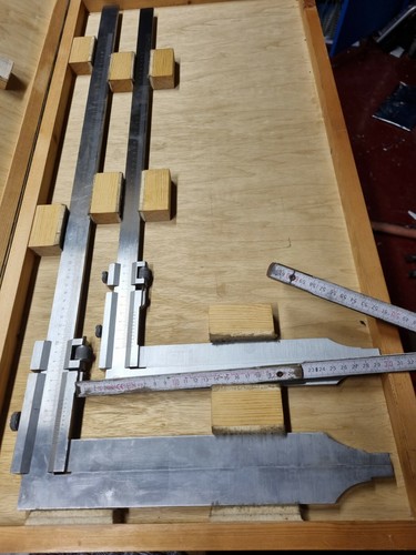 Preisser Werkstatt- Messschieber 600mm 500mm INOX INOXYD Helios 2 Stück - Bild 2 von 3