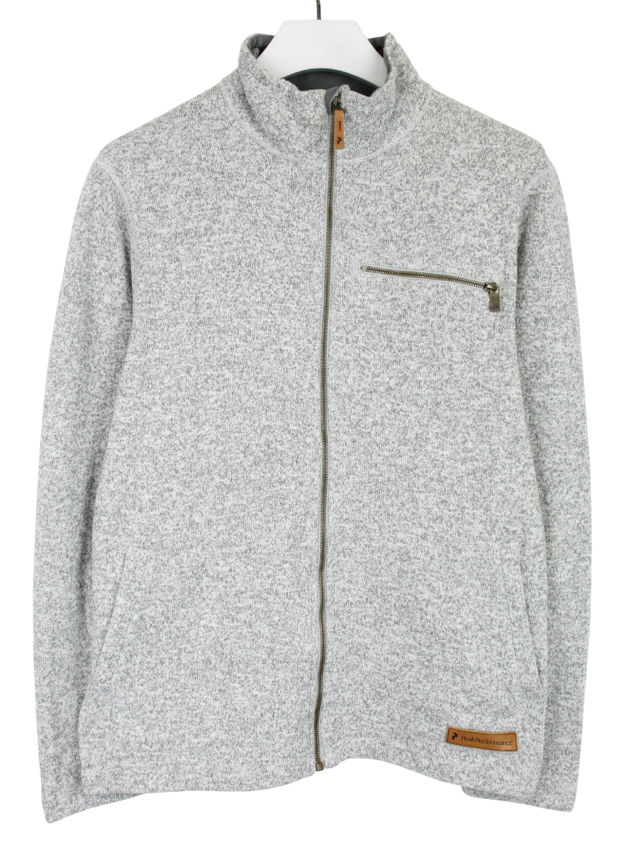 PEAK PERFORMANCE Corbet Z Sweatshirt Men's LARGE Full Zip Pockets