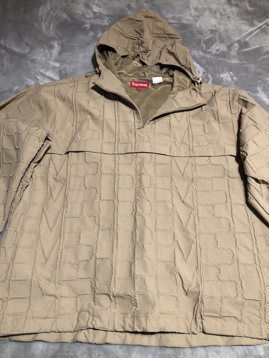 Supreme Anorak Repeat Stitch Supplex Tan Jacket Half Zip Supreme Anorak Repeat Stitch Supplex Tan Jacket Half Zip