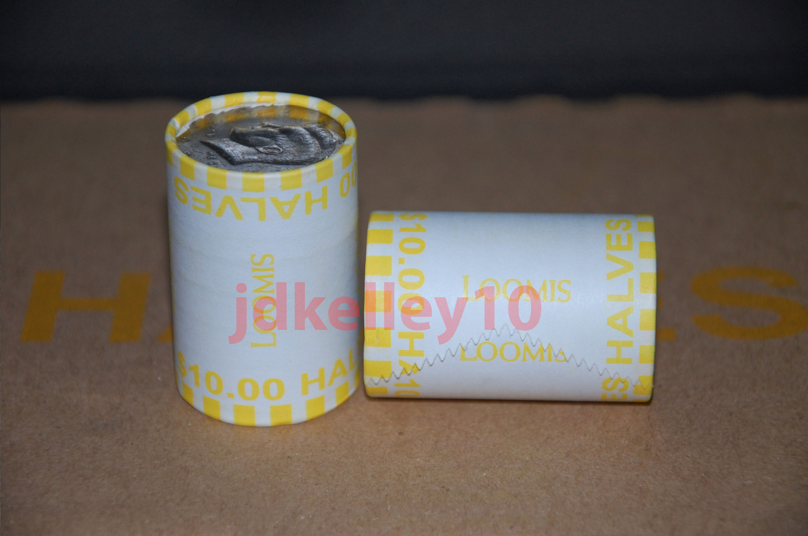 One Unsearched Half Dollar Roll Bank Wrapped Coin Rolls eBay