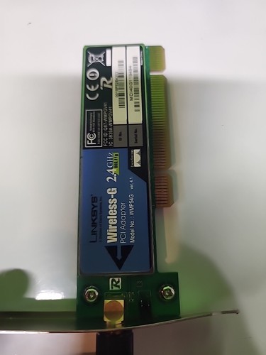 Linksys Wireless-G 2.4 GHz PCI Adapter Card WMP54G With Antenna - Afbeelding 6 van 7