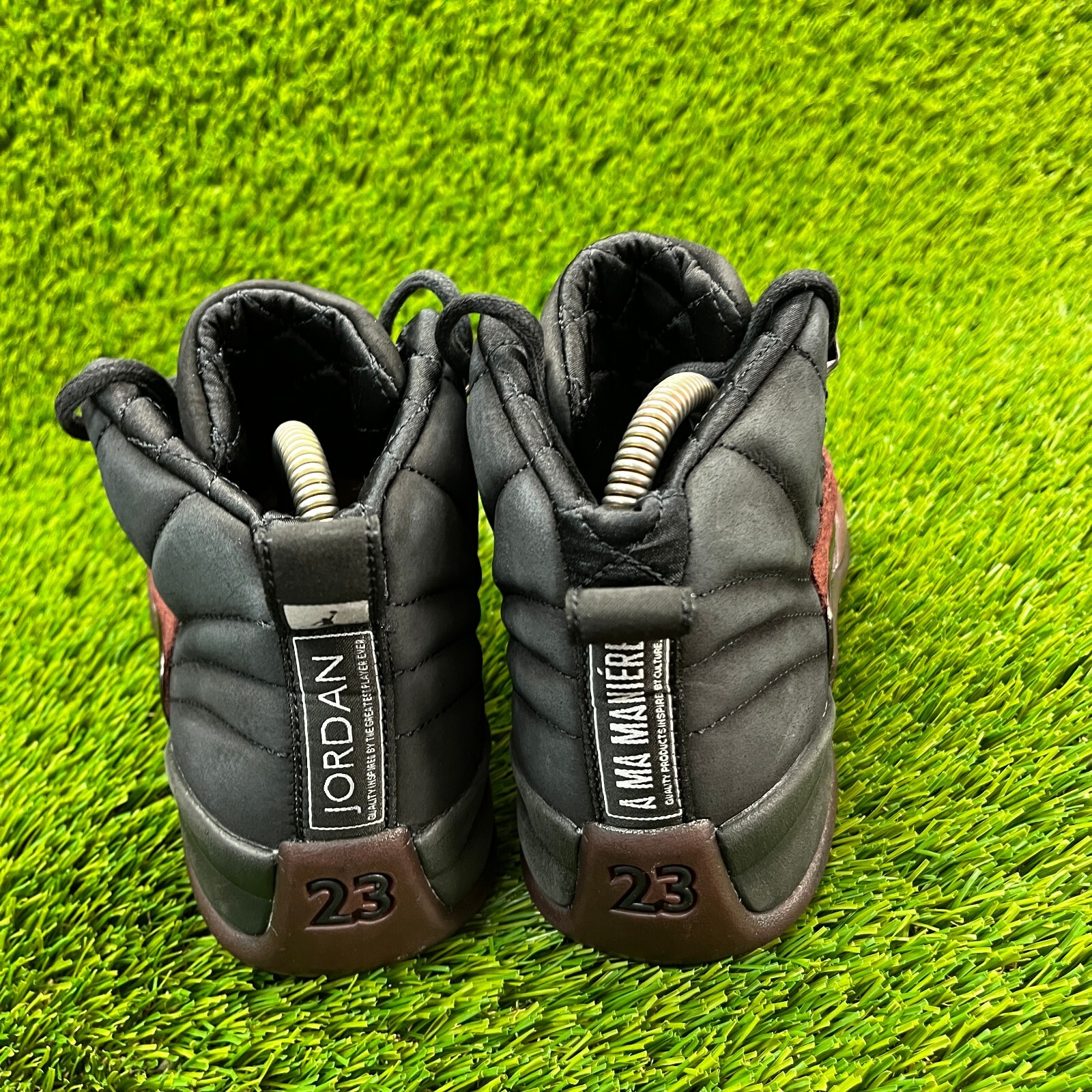 Nike Air Jordan 12 Retro SP x A Womens Size 6 Black Athletic Shoes Sneakers thumbnail 6