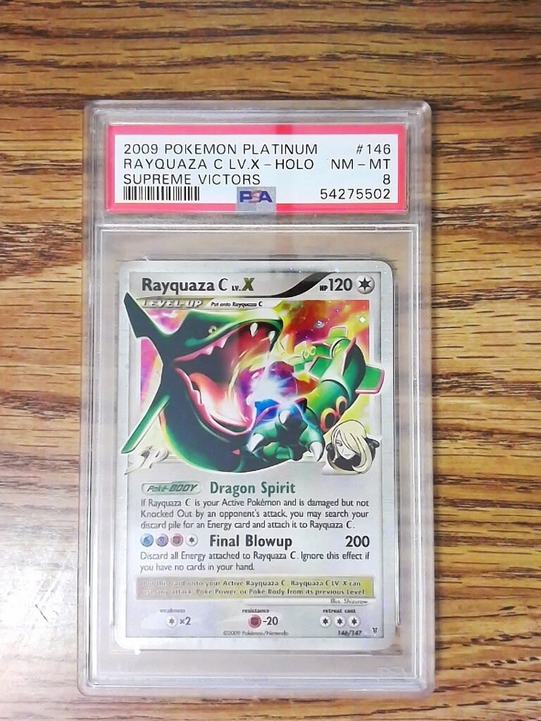 Rayquaza C 146/147 SUPREME VICTORS  Graded Pokemon Card - PSA 8