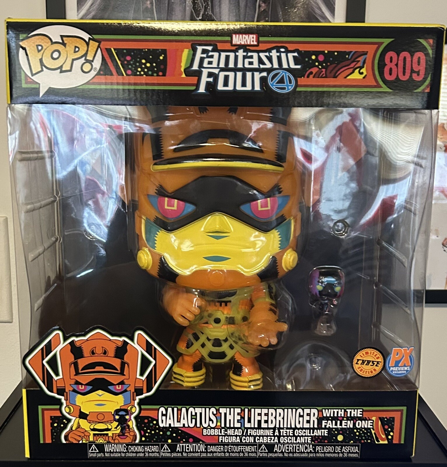 Funko Pop! Vinilo Jumbo 10 In: Marvel - Galactus Con Silver Surfer (Chase)...
