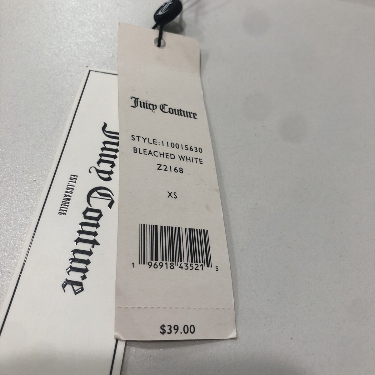 Juicy Couture Rhinestone Label White Tank Top XS | eBay