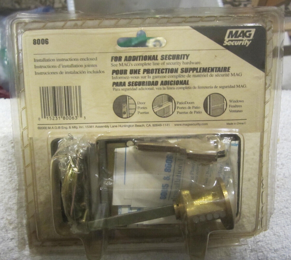 8006 3 way,Mag Security Key Lock Night Latch ,lock,home,New in pack | eBay