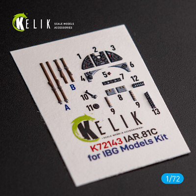 3D Decal for IAR.81c interior for IBG Models 1/72 Kelik K72143
