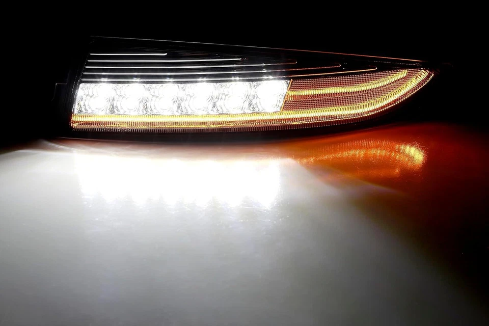 Luz de señal de giro secuencial delantera LED lente ahumada para Chevy Camaro 1993-02 DRL Foto 4 de 4