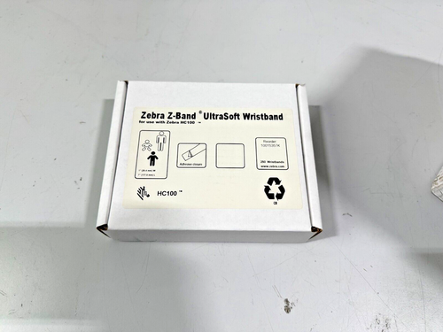 Zebra HC100 Z-Band UltraSoft Wristband Adult 10015357K **New** Lot of 5**