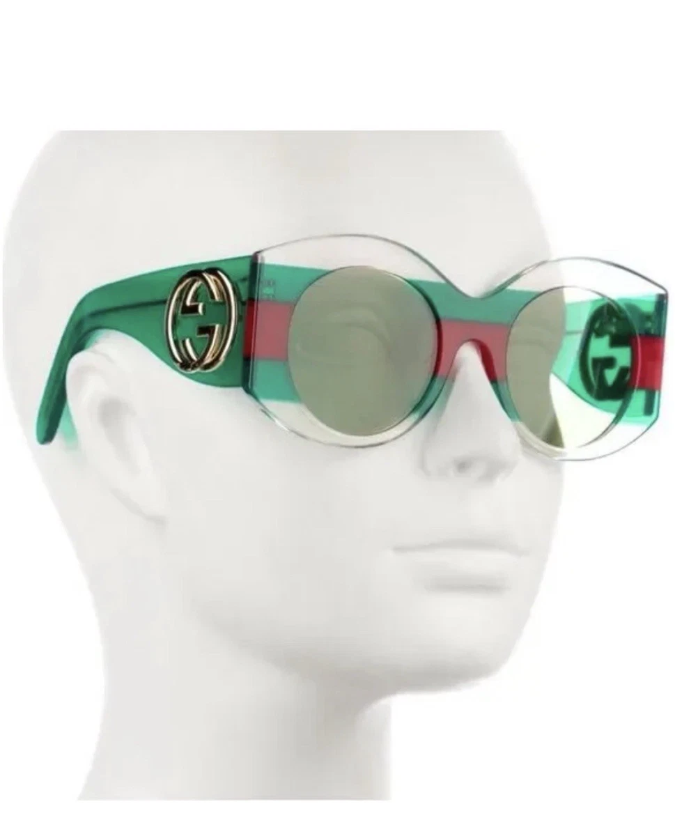 Gucci Green Round Sunglasses for Women for sale | eBay display picture 3