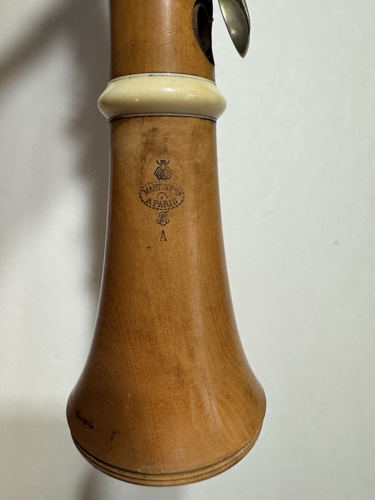 Antique 1878-1882 MARTIN Freres A PARIS Boxwood Clarinet A 13 Key For Parts Only