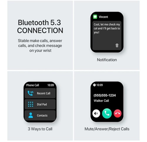 Reloj Inteligente de Mujer Hombre para Iphone Apple Samsung Android y Bluetooth. - Picture 7 of 7